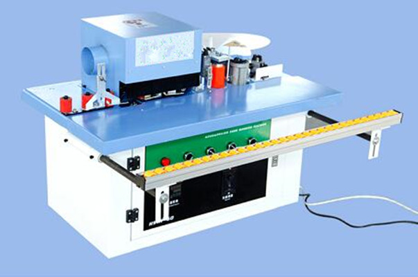 Manual edge banding machine with Fine trimming unit
